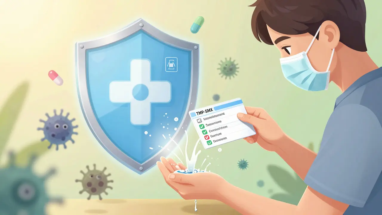 Anime character practicing hygiene and vaccination for steroid safety