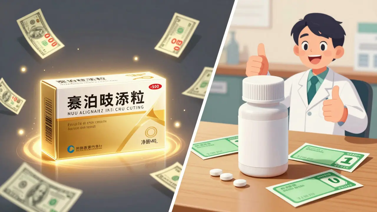 Comparison of brand name vs generic medication costs